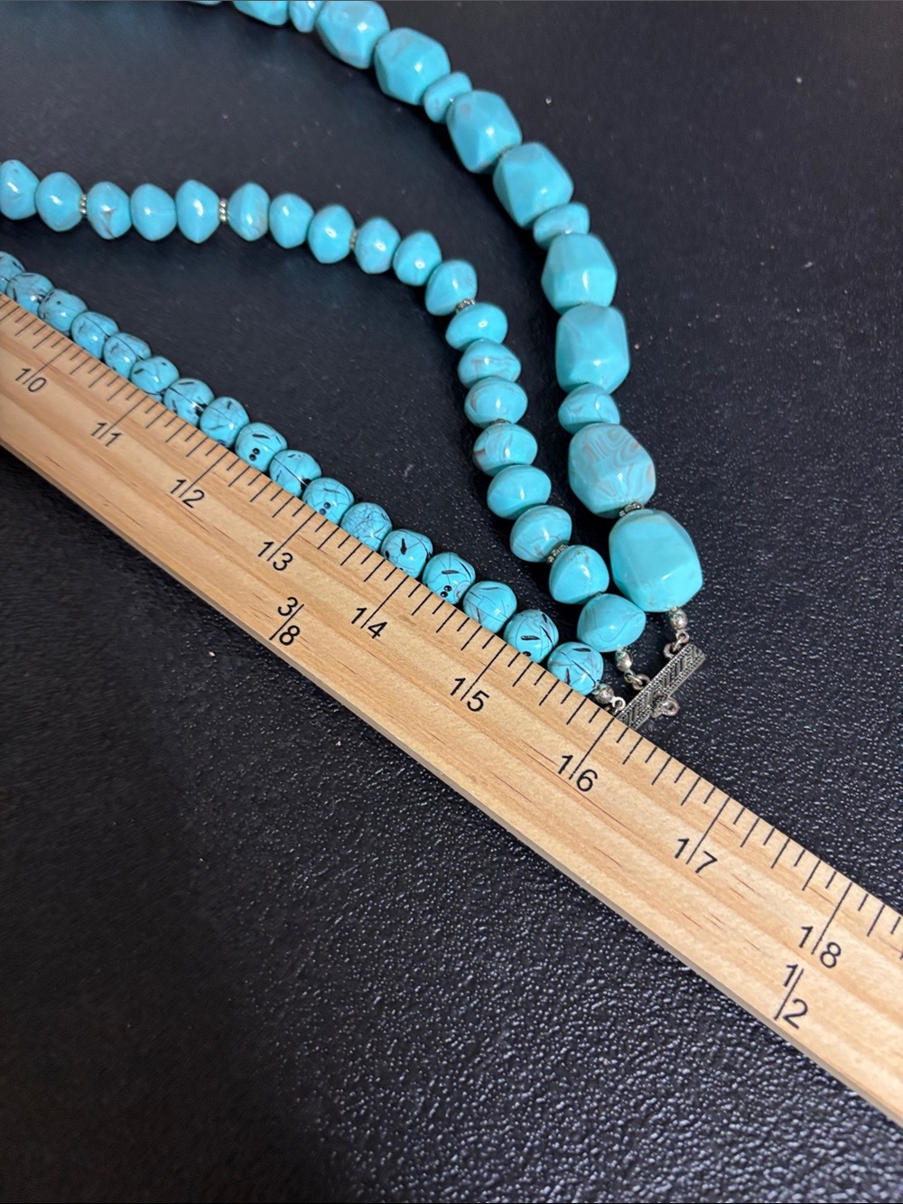 Avon Turquoise Multi-Strand Statement Chunky Necklace Elegant Beaded Jewelry - Picture 7 of 7